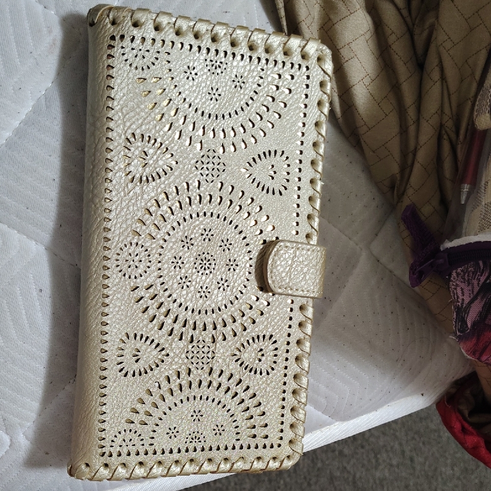 Gold Laser Cut Wallet